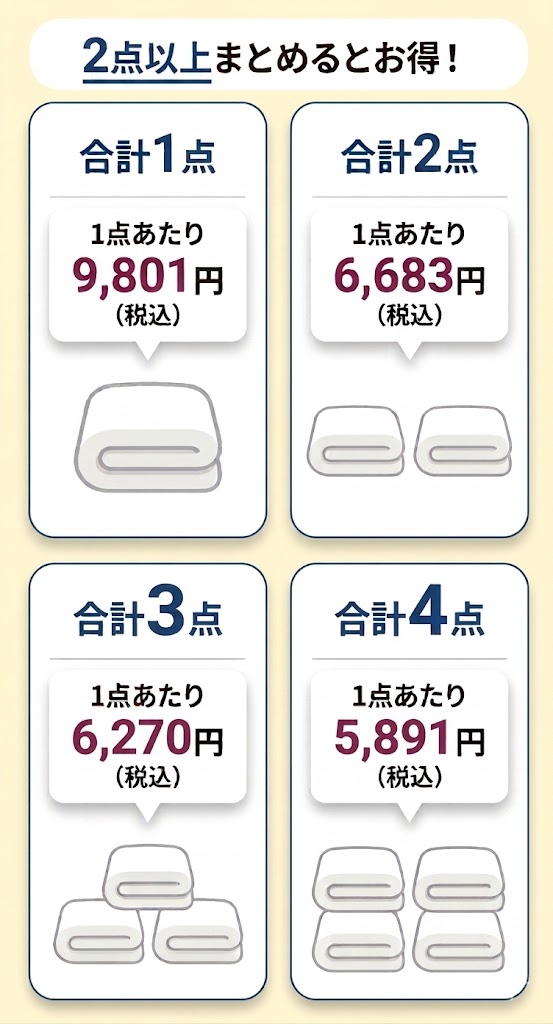 布団クリーニングがまとめてお得！
