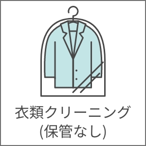 衣類クリーニング(保管なし)