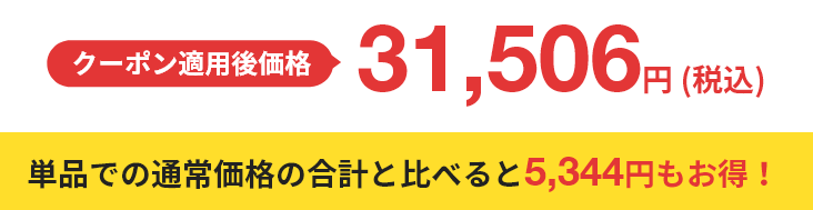 クーポン適用後価格 31,506円 (税込)